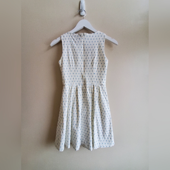 Moon River white dress with tiffany blue polka dots XS - Picture 3 of 6